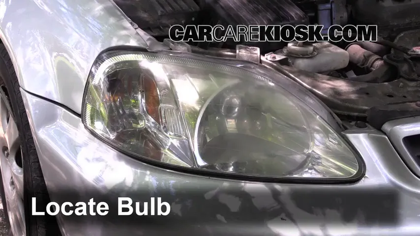 2000 Honda Civic EX 1.6L 4 Cyl. Coupe (2 Door) Lights Parking Light (replace bulb)